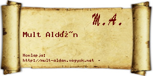 Mult Aldán névjegykártya